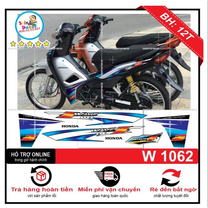 Tem rời wave Z 110 xanh đen