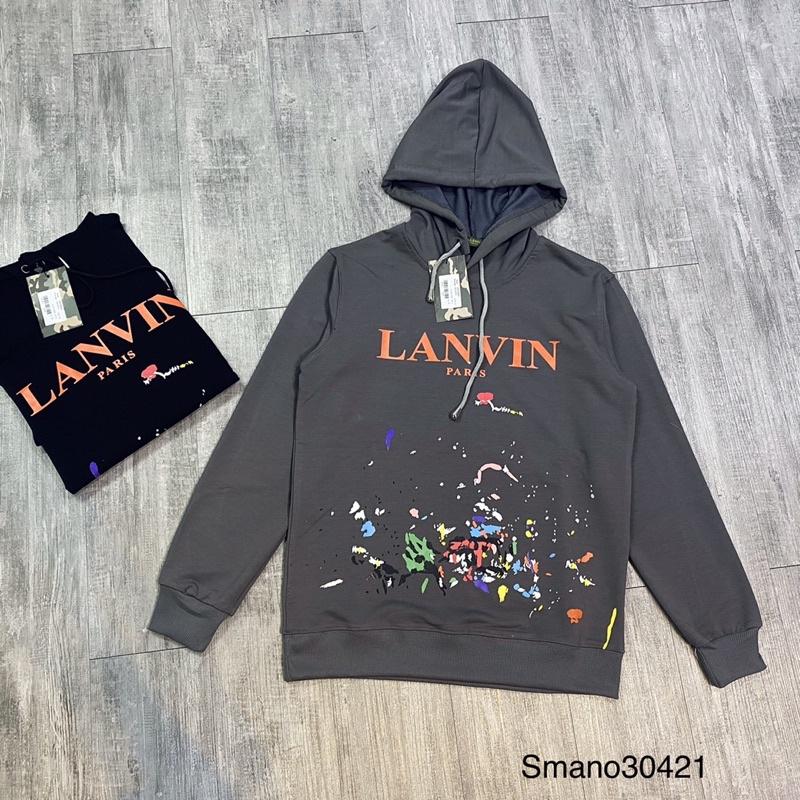 Áo nỉ Hoodie nam nữ LANVIN vẩy sơn siêu hot, kèm video ảnh thật