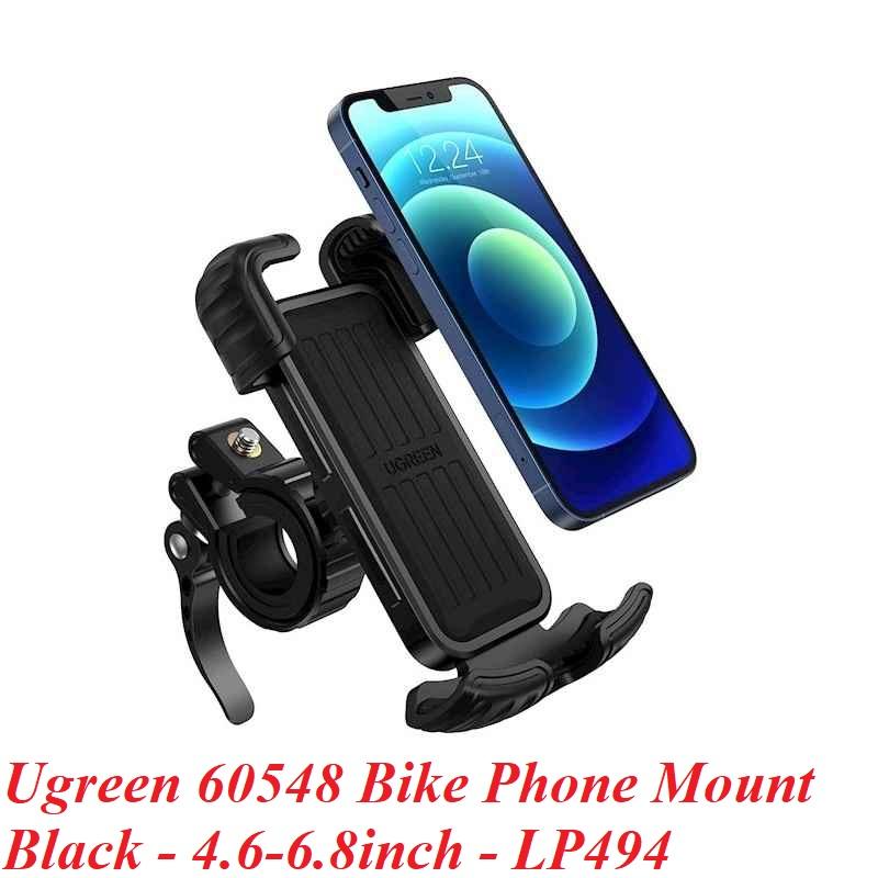Ugreen UG60548LP494TK 6.8inch Giá đỡ điện thoại chất liệu nhựa ABS PVC silicon gắn xe đạp địa hình màu đen - HÀNG CHÍNH HÃNG