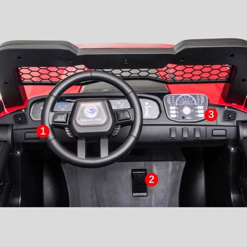 Xe ô tô điện trẻ em khủng, xe ô tô điện trẻ em địa hình cho bé BJQ 008
