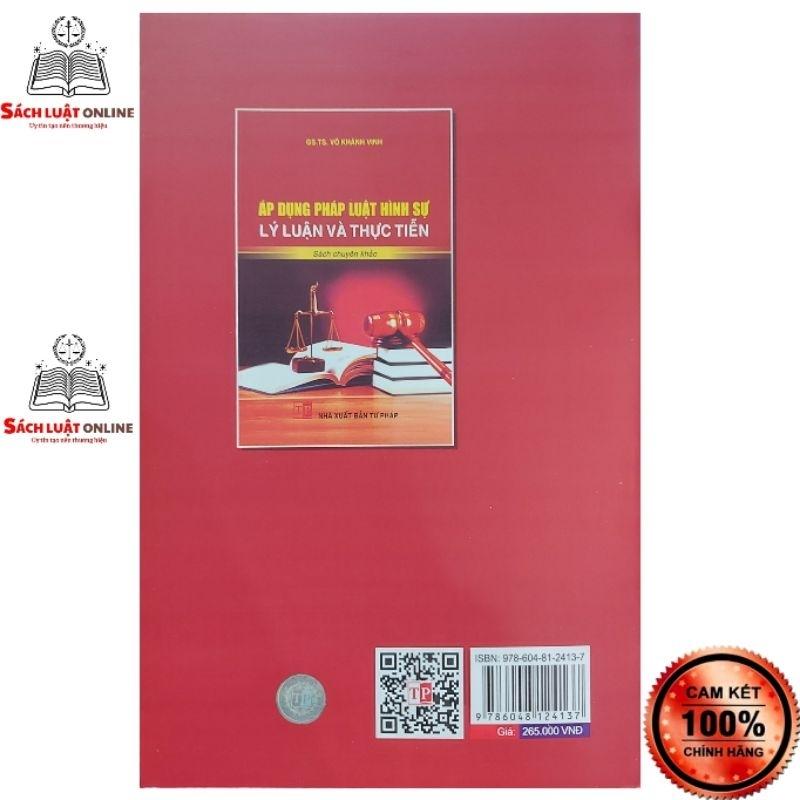 Sách - Áp dụng pháp luật hình sự lý luận và thực tiễn