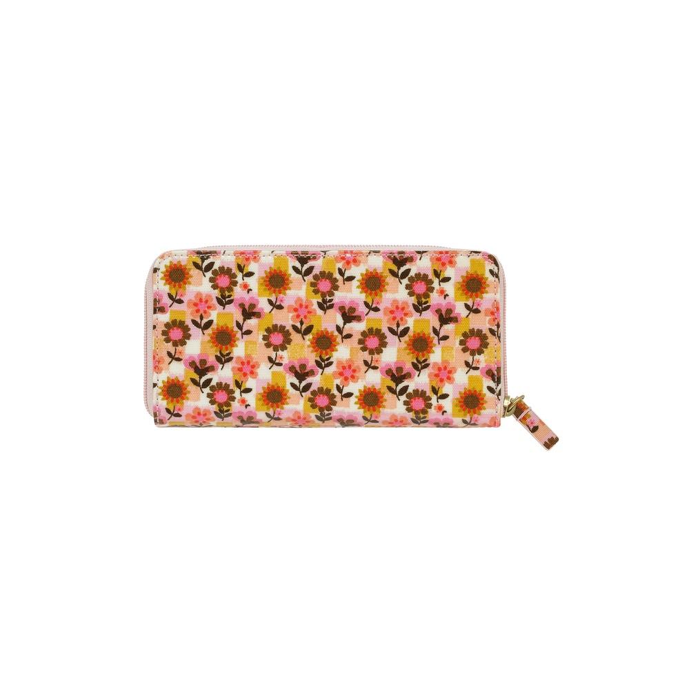 Cath Kidston - Ví nữ dài/Continental Zip Wallet - Retro Ditsy - Pink/Yellow -1049244