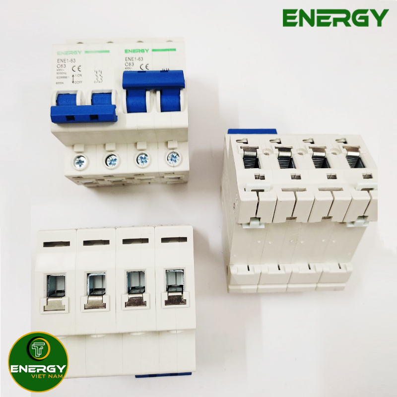 Át Đảo Chiều 63A 2P 220V - Cầu Dao Đảo Chiều Dạng Aptomat MCB 2P 63A Energy