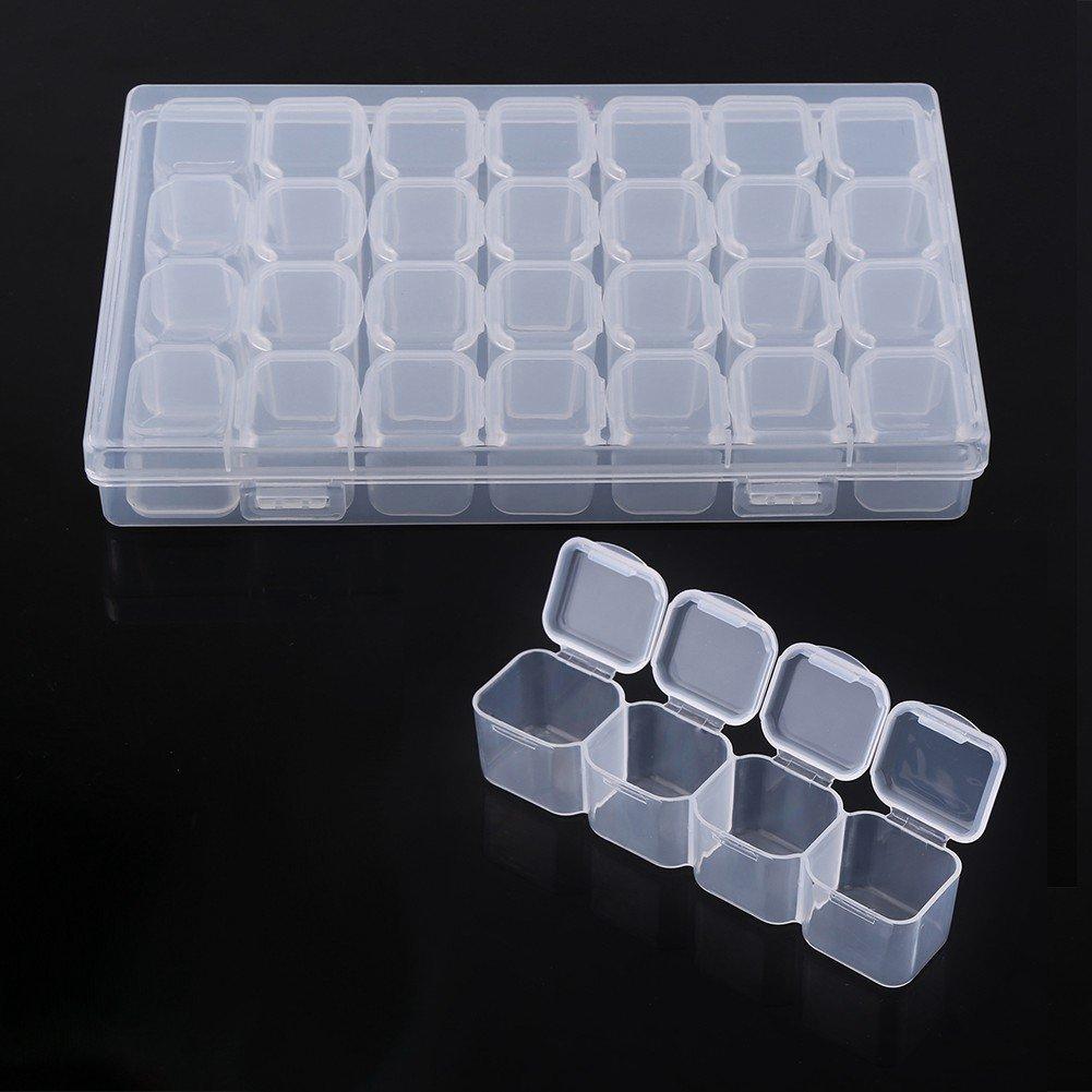 2pcsbox với bộ chia có thể điều chỉnh, hộp lưu trữ nhựa, hộp lưu trữ cho hộp nhựa trong hộp nhựa trong suốt