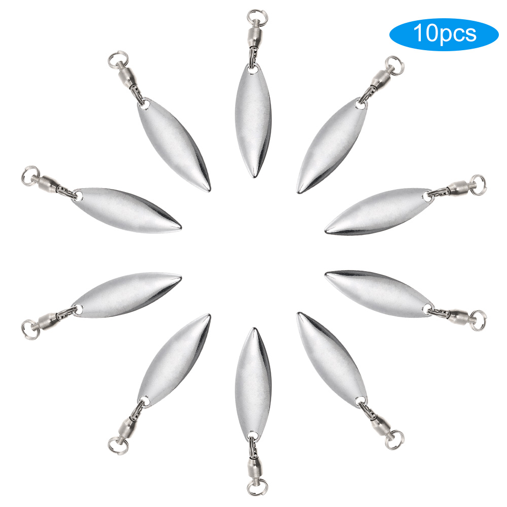 10 Mồi Câu Giả Spinner Longcast Hình Cái Muỗng