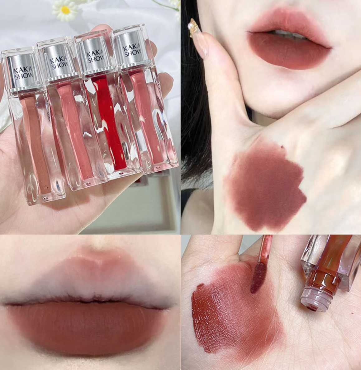 Son tint bóng KAKA mềm mướt bền màu lâu trôi - Hity Beauty