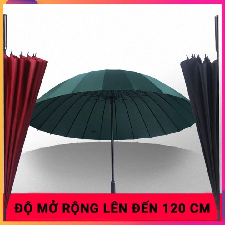 Ô Dù Che Nắng 24 Nan Bản To Đại Xương Cứng Cáp Đi Mưa Chống Lật