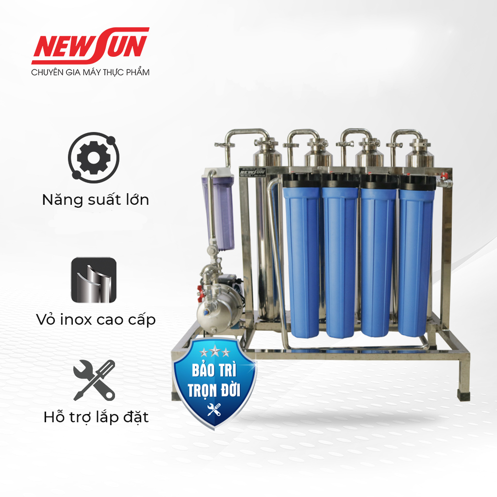 Máy lọc và khử độc tố methanol NEWSUN 150L/h lọc nhanh, thơm, ngon - Hàng chính hãng
