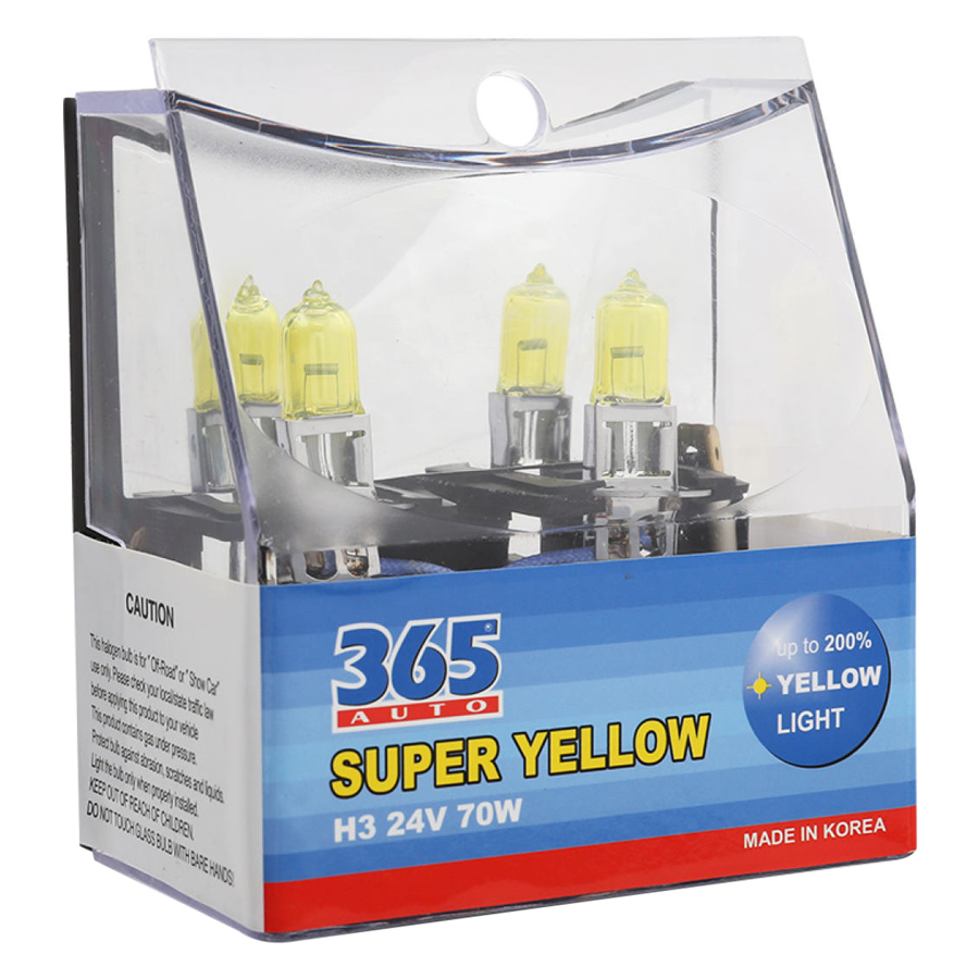 Bóng Đèn Phá Sương 365-Auto H3 Super Yellow (70W) - Vàng