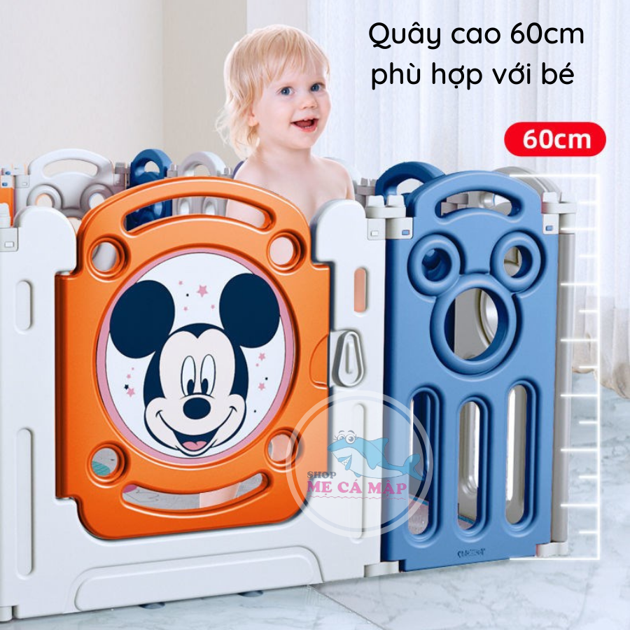 Quây nhựa gấp gọn cho bé Pakey MICKEY, MẪU HOT TREND mới nhất SALE GIÁ CỰC SỐC