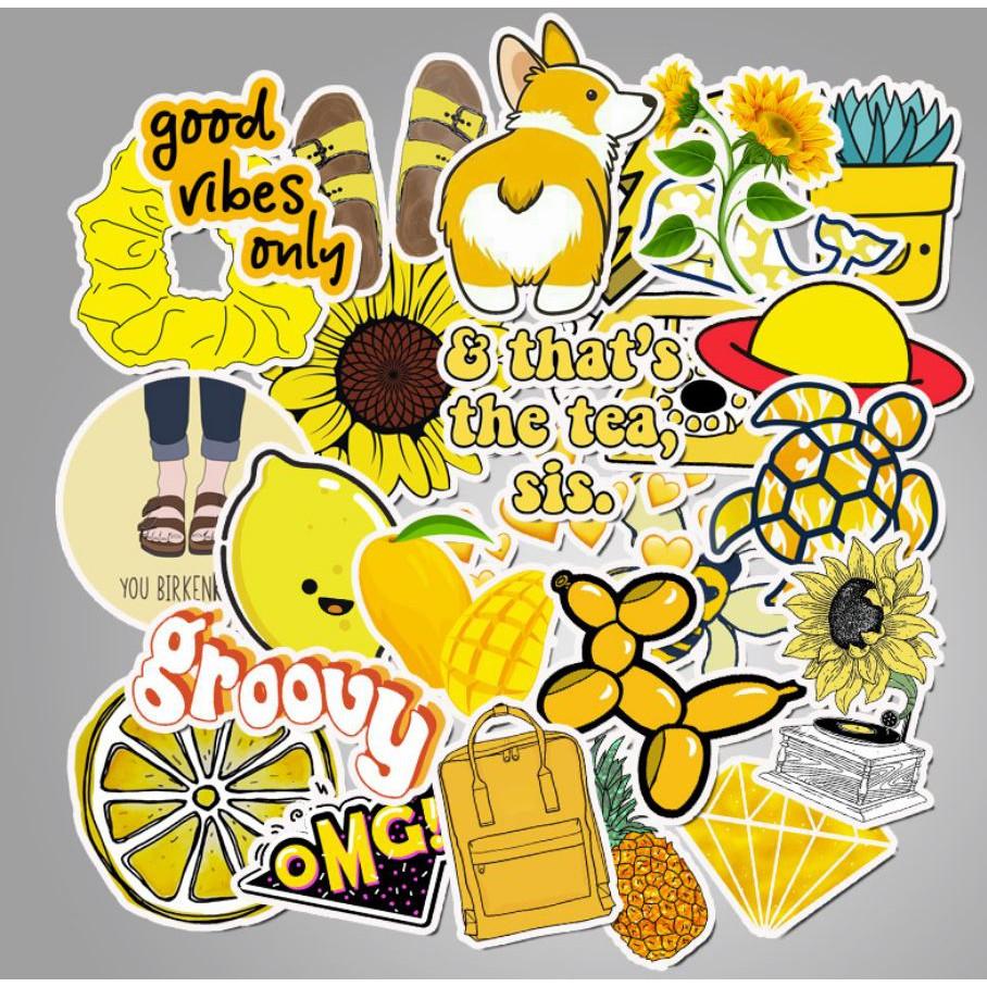 Sticker dán cao cấp CHỦ ĐỀ VÀNG Cực COOL ms#64