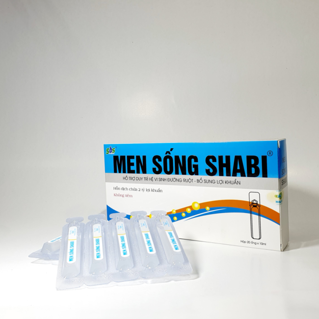 Giảm tiêu chảy, táo bón, rối loạn tiêu hóa do loạn khuẩn đường ruột- Men sống SHABI bổ sung hàng tỷ lợi khuẩn cân bằng hệ vi sinh đường ruột, giúp hệ tiêu hóa khỏe mạnh - hàng chính hãng