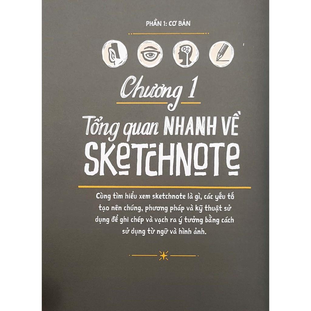 Sketchnote Diễn Họa Thông Tin Bằng Hình Ảnh - Combo 2 Cuốn: Lý Thuyết + Thực Hành - Bản Quyền - Sketchnote Thực Hành