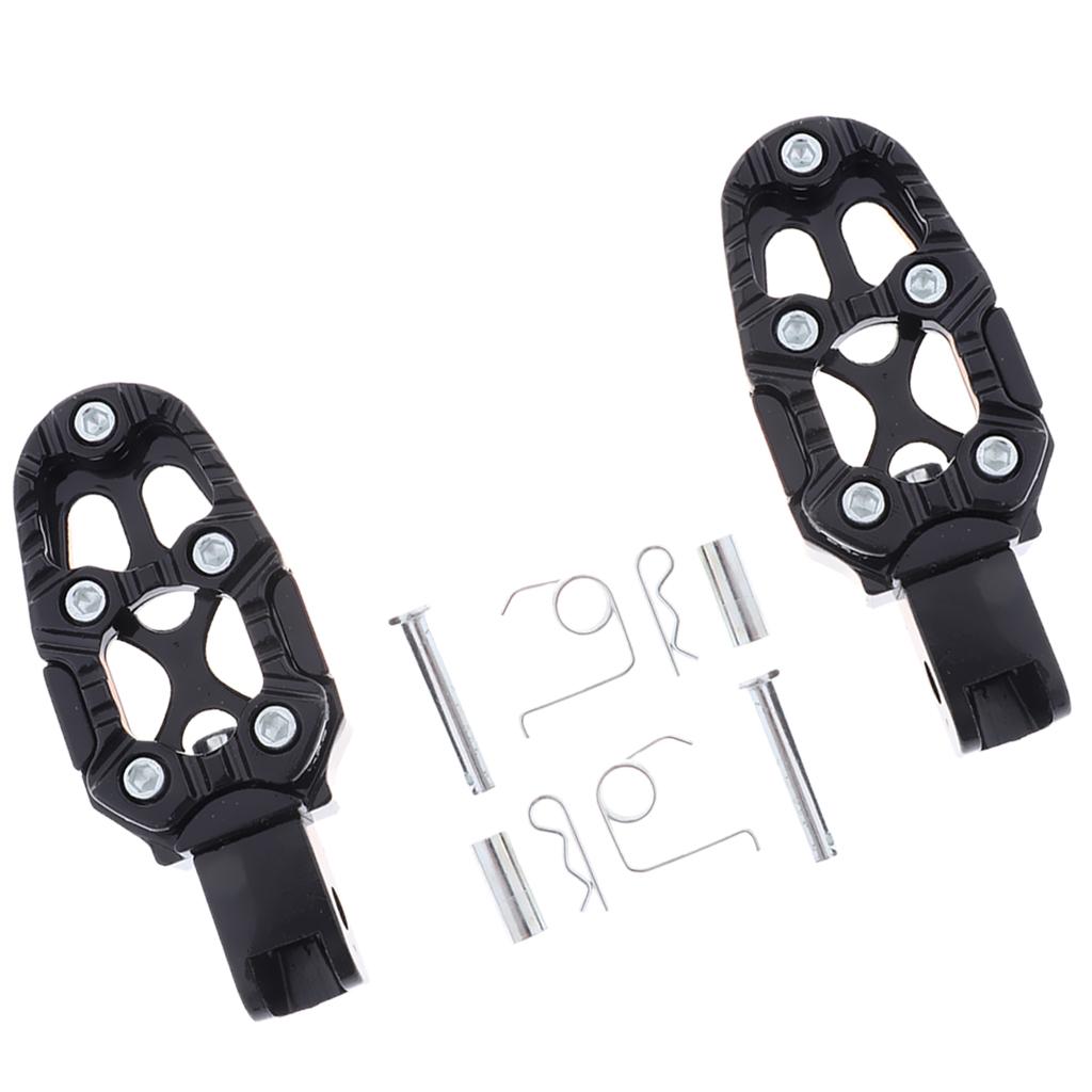 New Alloy Black Footbrake Rear Pegs Bracket Mount Footrest for Motorbikes