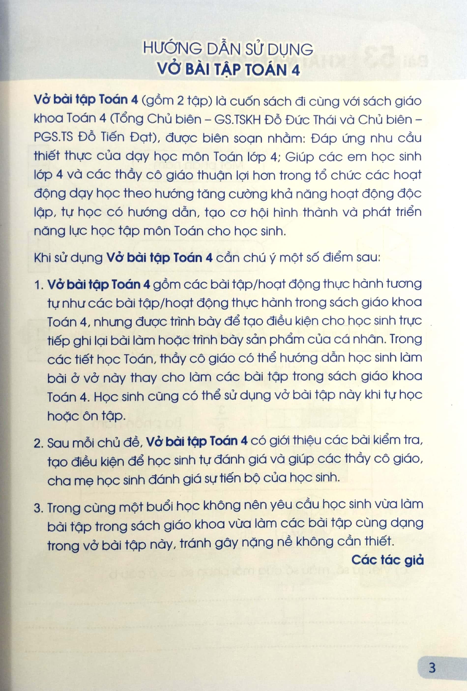 Vở Bài Tập Toán 4 - Tập 2 (Cánh Diều) (Chuẩn)