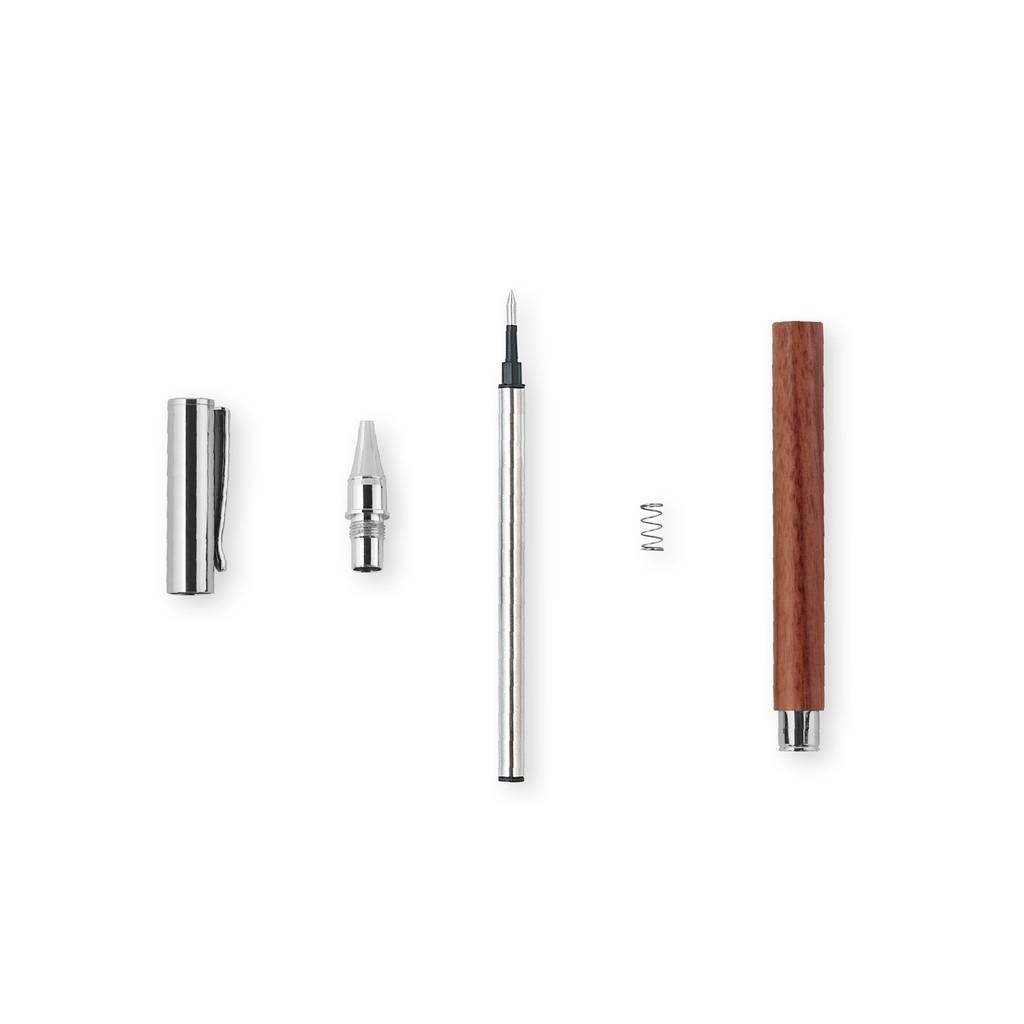 Bút Bi Nắp Bạc Vỏ Gỗ (BB02)