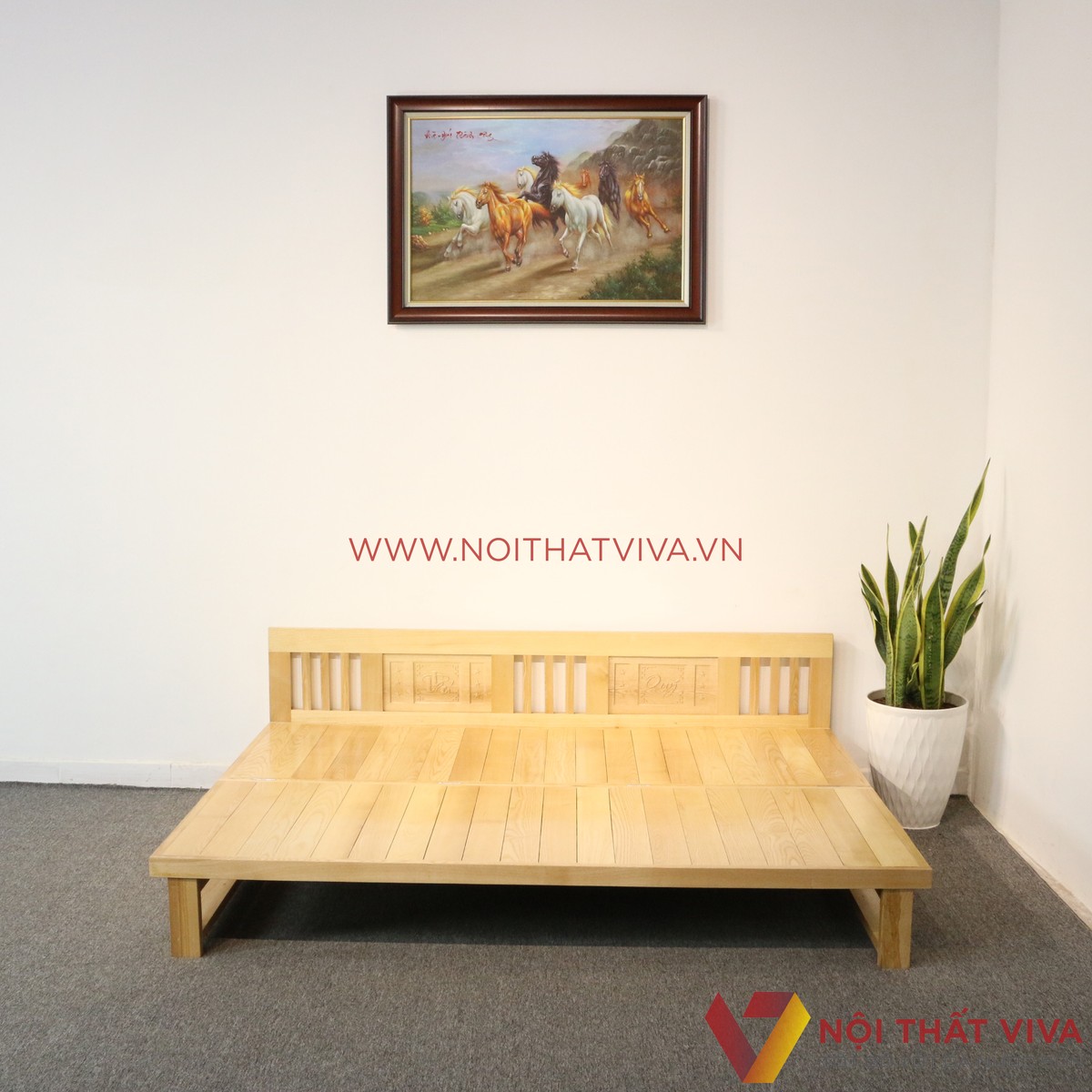 Ghế Gấp Trường Kỷ Gỗ Sồi Tự Nhiên Đẹp Giá Rẻ