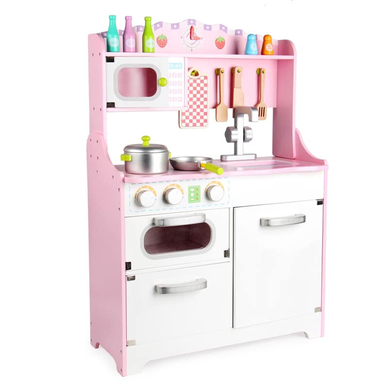 Bếp Pink Priness Kitchen gỗ cho bé