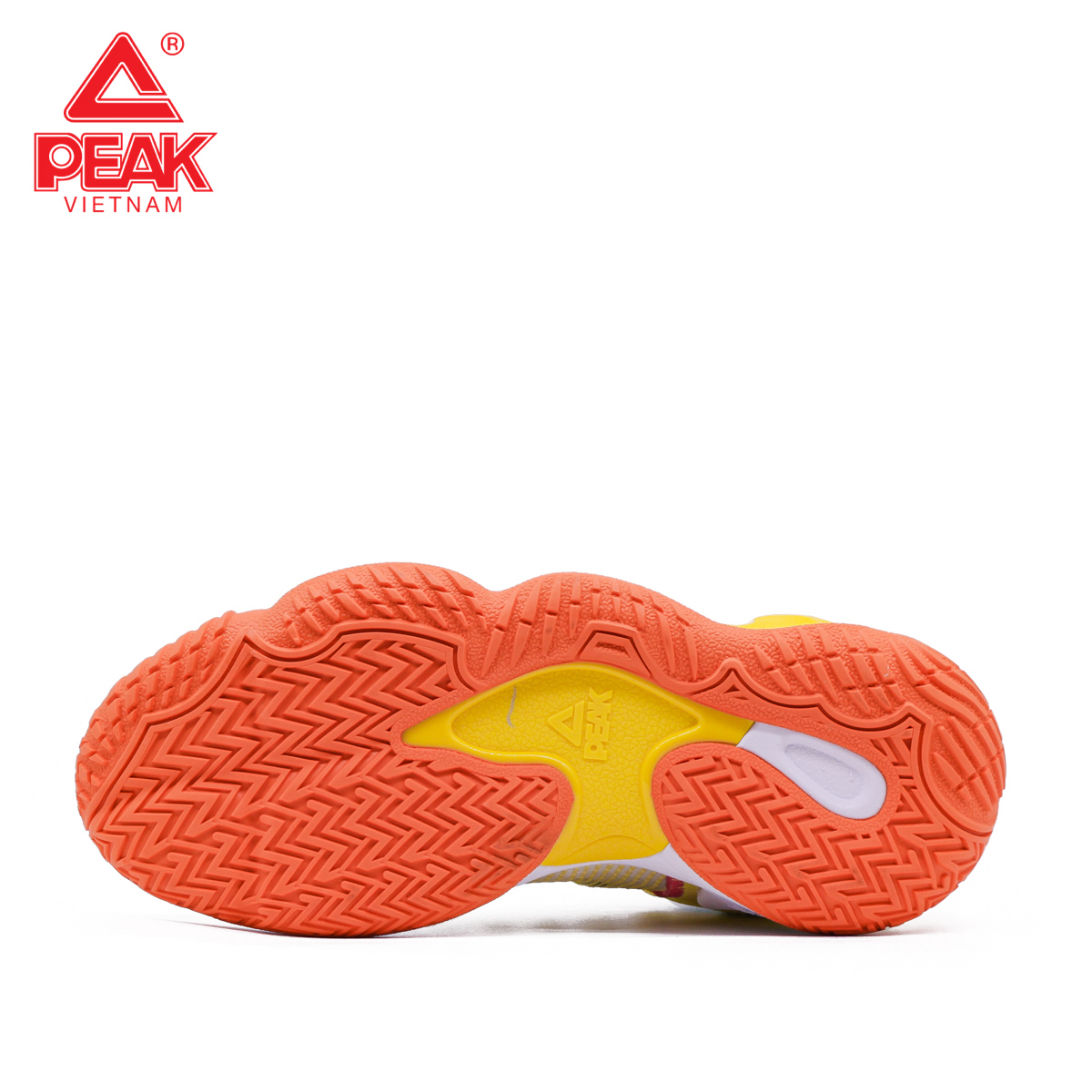 Giày Bóng Rổ Nam Cổ Cao Peak Basketball Outdoor Monster 7.2 E221041A - Màu Vàng Cam