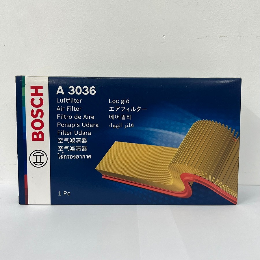 Lọc Gió Động Cơ BOSCH A3036 cho xe HONDA City / Jazz 1.5 ; BR-V 1.5 Made in China