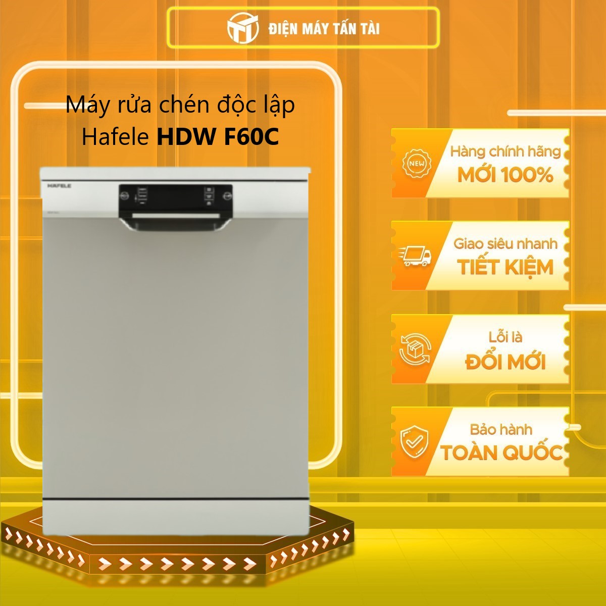 MÁY RỬA CHÉN HAFELE HDW-F60C - Hàng chính hãng