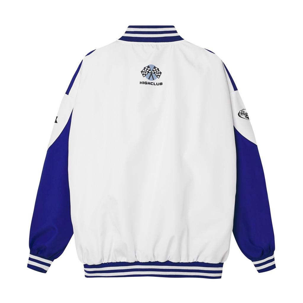 Áo Khoác HIGH-RACE Unisex Nam/Nữ Trắng/Xanh Dương Dù 2 Lớp - HIGHCLUB