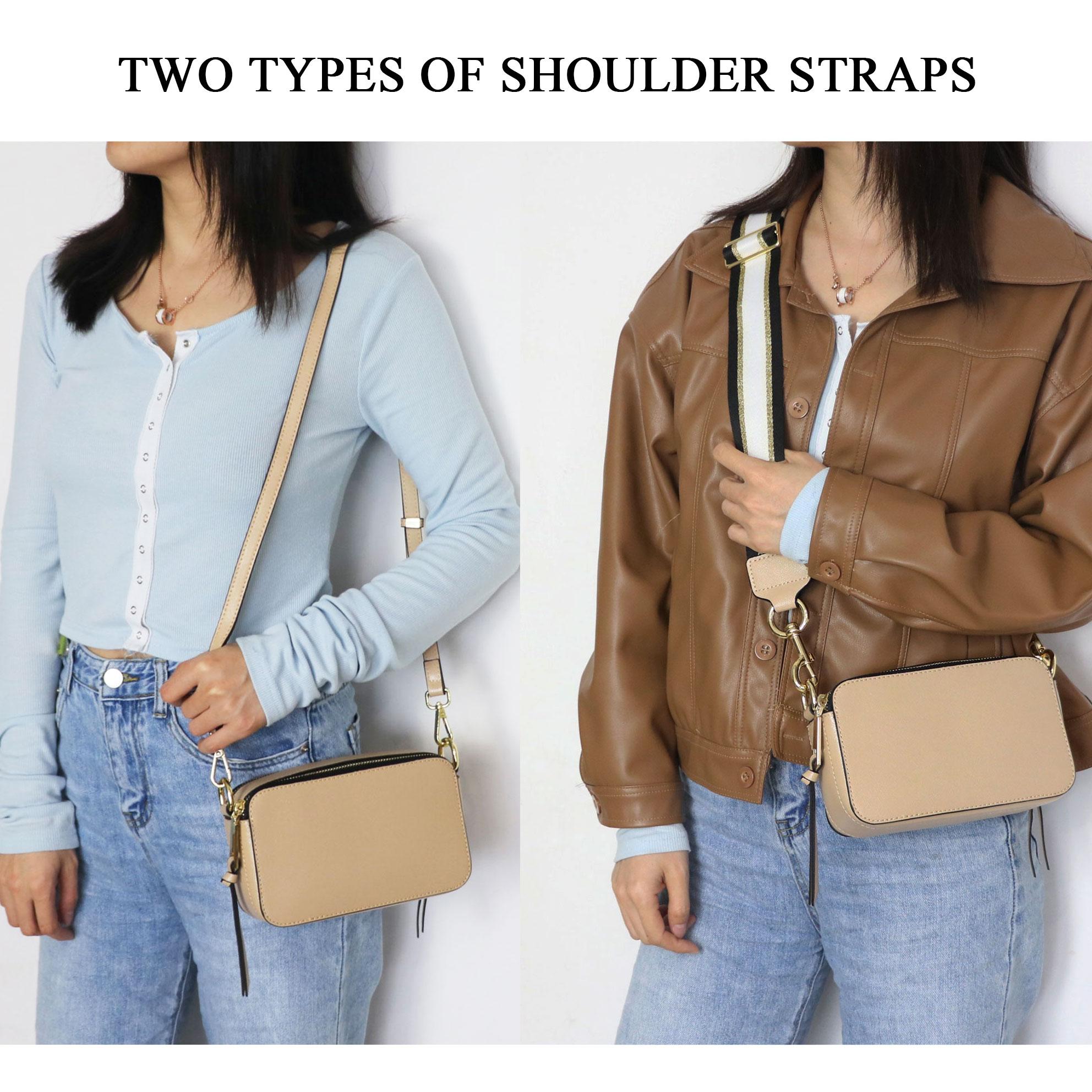 2021 Mới Tùy Chỉnh Thiết Kế Thời Trang Da Saffiano Camera Vai Nhiều Màu Sắc Cô Gái Đeo Túi Với Dây Đeo Rộng