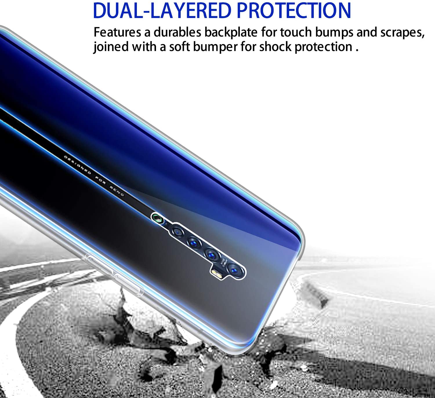Ốp lưng dẻo silicon cho Oppo Reno 2 hiệu HOTCASE Ultra thin siêu mỏng 0.6mm, chống trầy, chống bụi - Hàng nhập khẩu