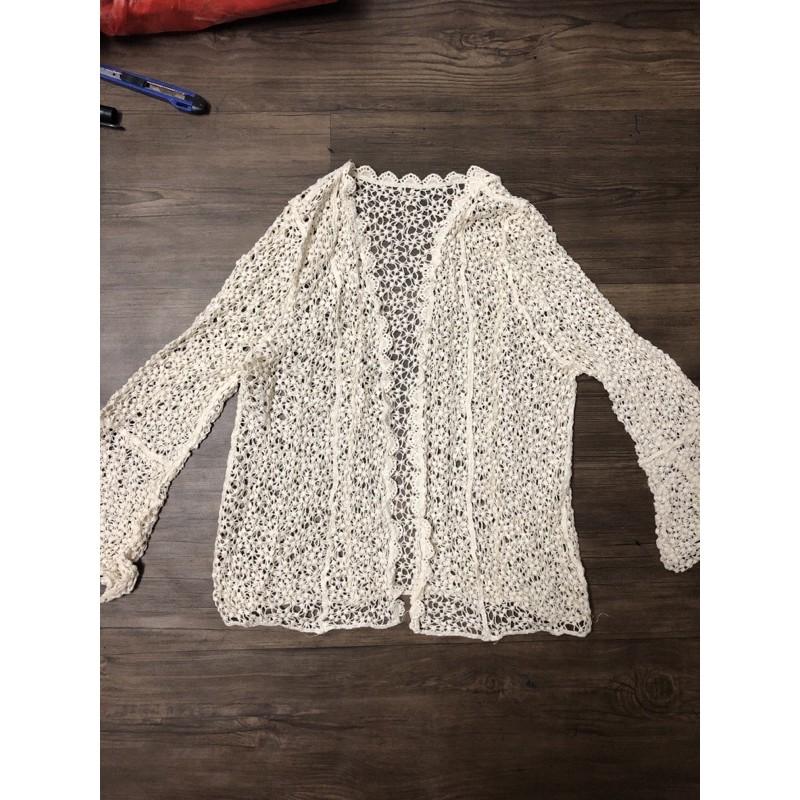 06-Set đi biển 3 món áo bra hạt-quần sóc re- choàng ren moc
