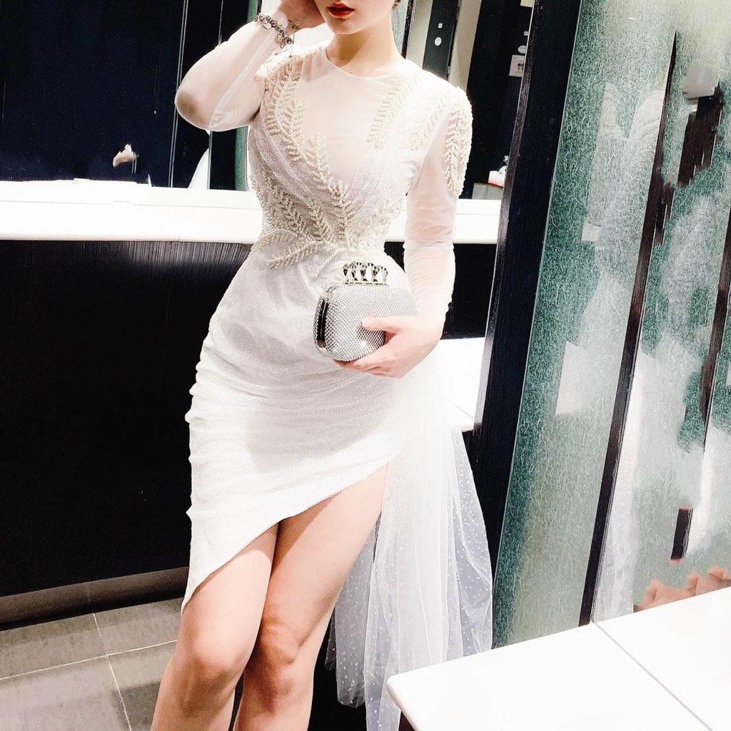 Đầm Midi Đi Chơi LABELLE Màu Trắng TKCC150