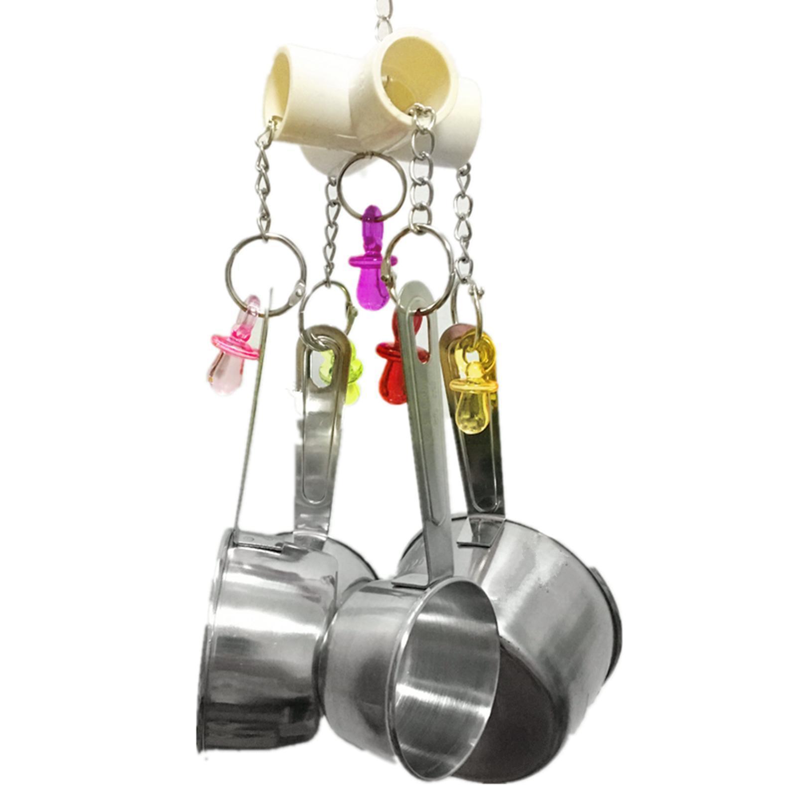 1Pcs Parrots Bite Toys Birds Stainless Steel Hanging Chewing Toys For Birds