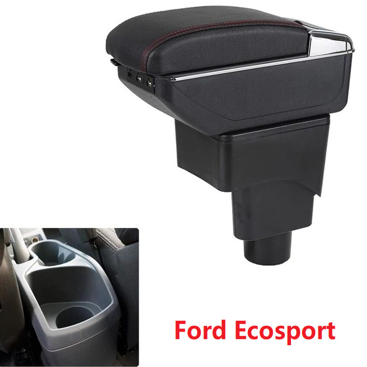 Hộp tỳ tay dành cho ô tô, xe hơi cao cấp Ford Ecosport tích hợp 7 cổng USB DUSB-FECSP