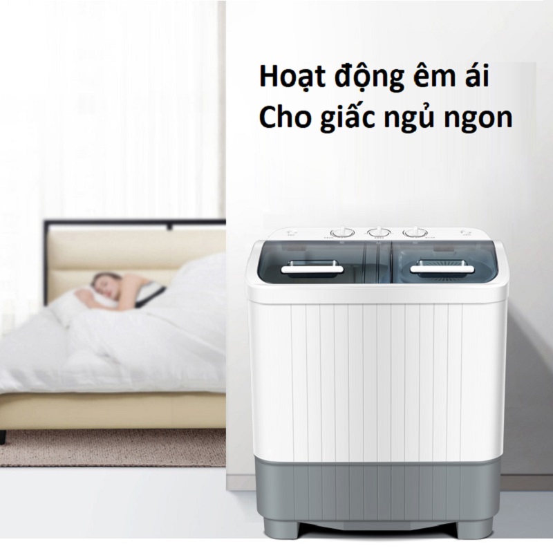 Máy Giặt Mini 2 Lồng Giặt Vắt Độc Lập Cao Cấp