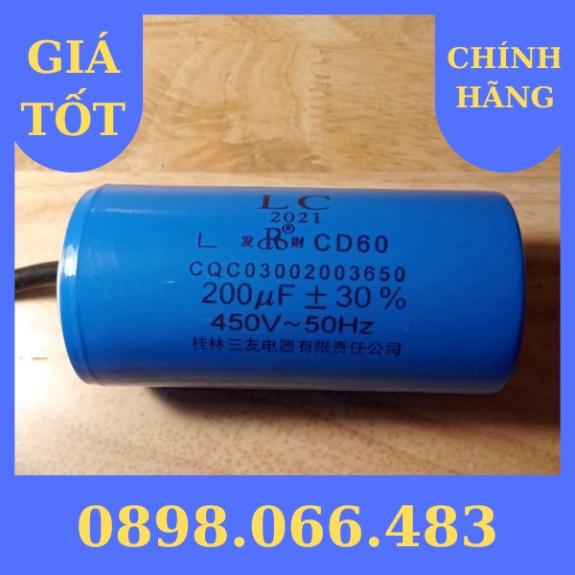 Tụ đề, tụ khởi động động cơ 200uF hàng nhập