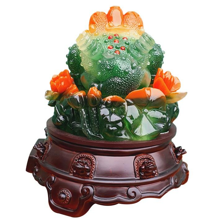 Cóc Ngậm Tiền Vàng Cao 23cm