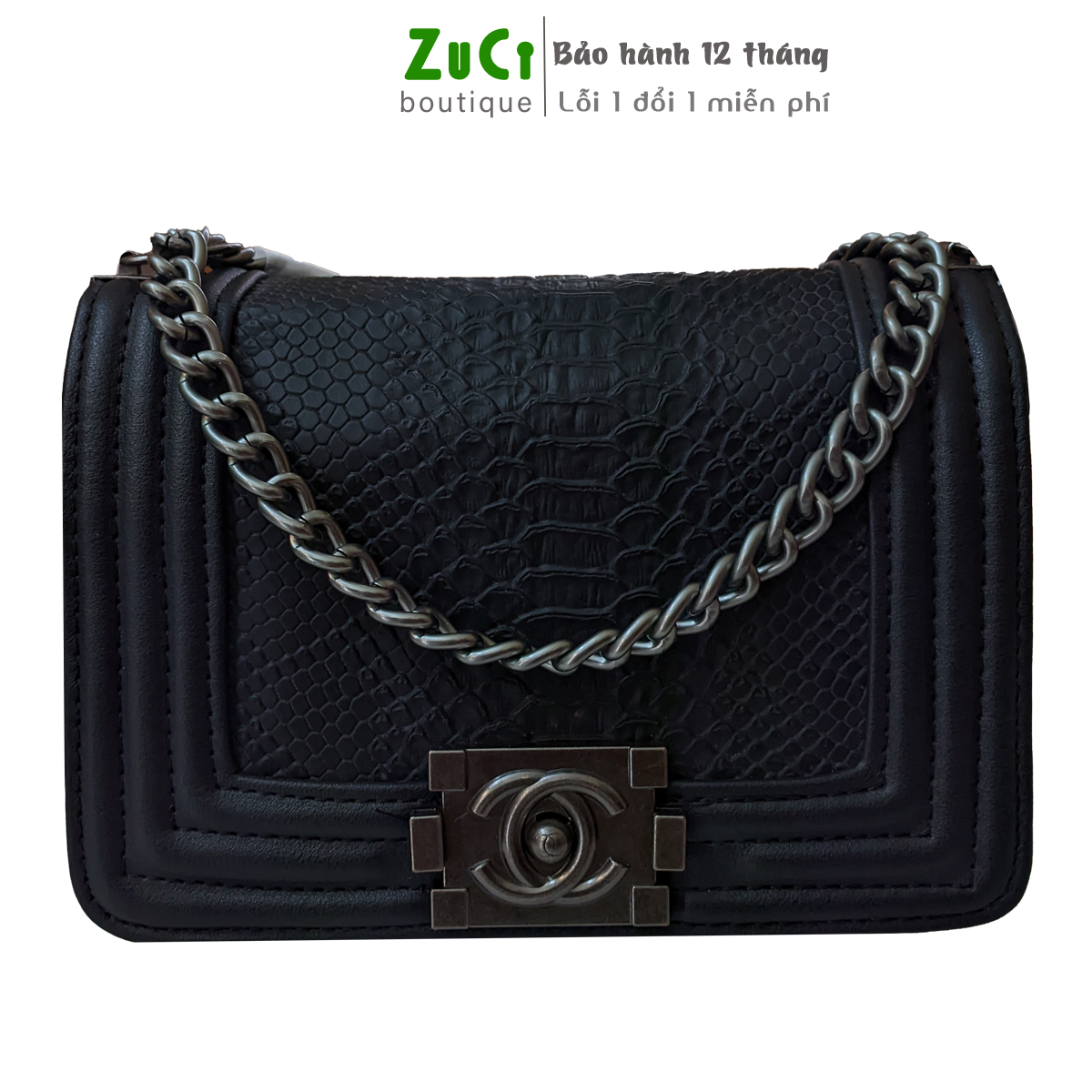 Túi đeo vai, đeo chéo nữ ZuCi A13 da rắn size 20cm sang trọng, xịn sò thời trang QC loại đẹp