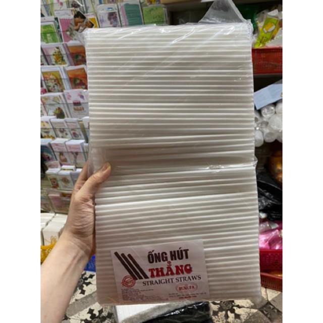 Bịch 450gr ống hút sinh tố, coffee thẳng phi 8 x dài 22cm