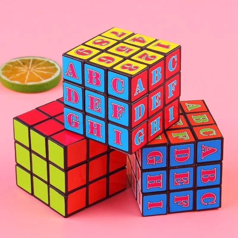 Rubic 3*3 Phiên Bản Số Và Chữ️Freship️ Đồ Chơi Phát Triển Trí Não