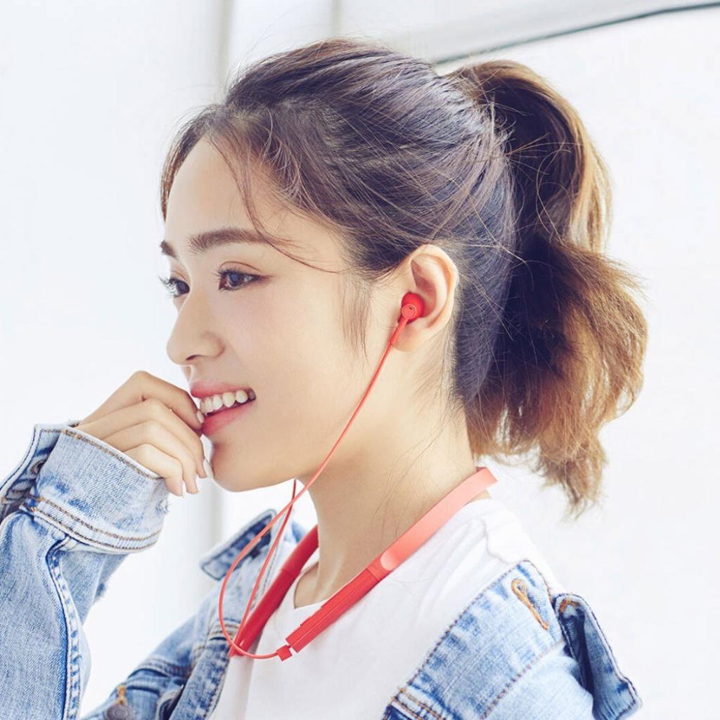 Collar Earphone Neckband Wireless Bluetooth 4.2 Headphone For