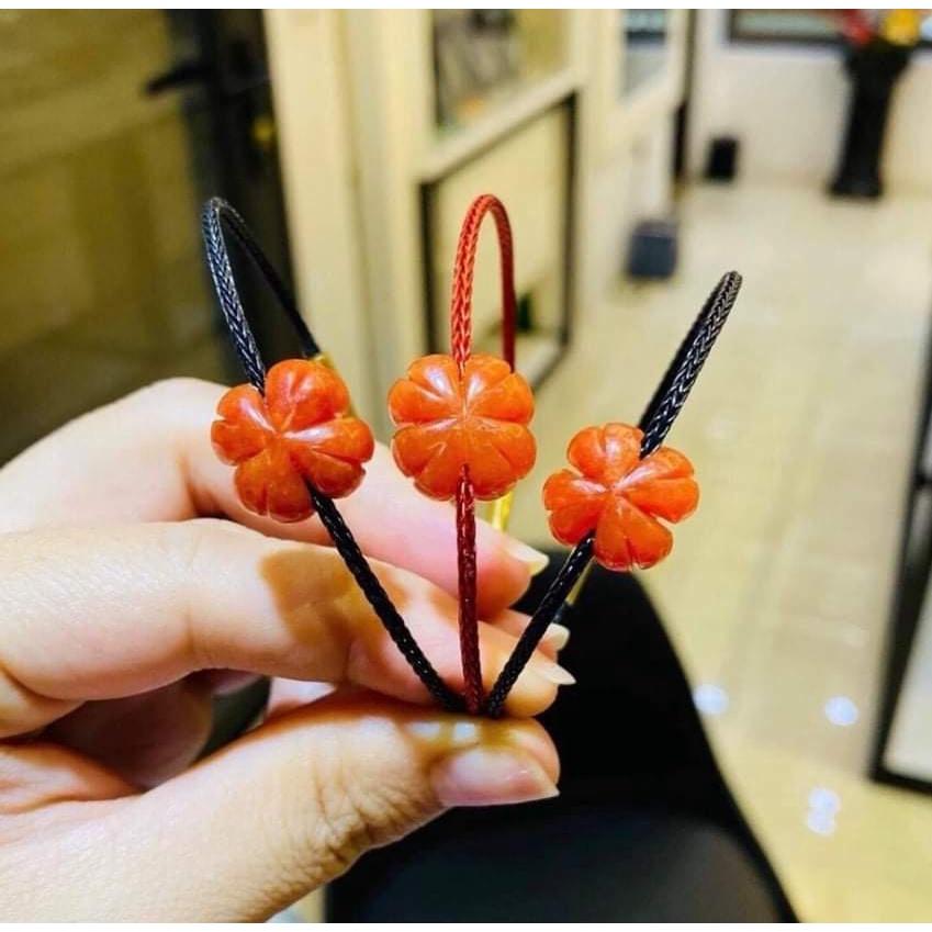 VÒNG TAY CỎ BỐN LÁ T.ANH T.Ó.C VÀNG MAY MẮN