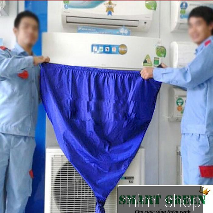 Áo vệ sinh máy lạnh cao cấp tốt nhất thị trường vải dù tổ ong 2 lớp - Túi bạt trùm vệ sinh máy lạnh điều hòa