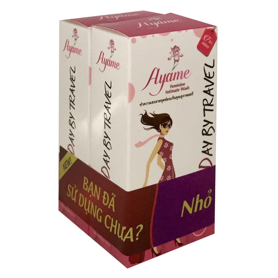 Combo Quà Tặng Khuyến Mãi Dung Dịch Vệ Sinh Phụ Nữ Ayame Day By Travel (25ml) - Tặng 1 Chai Ayame (25ml) Cùng Loại