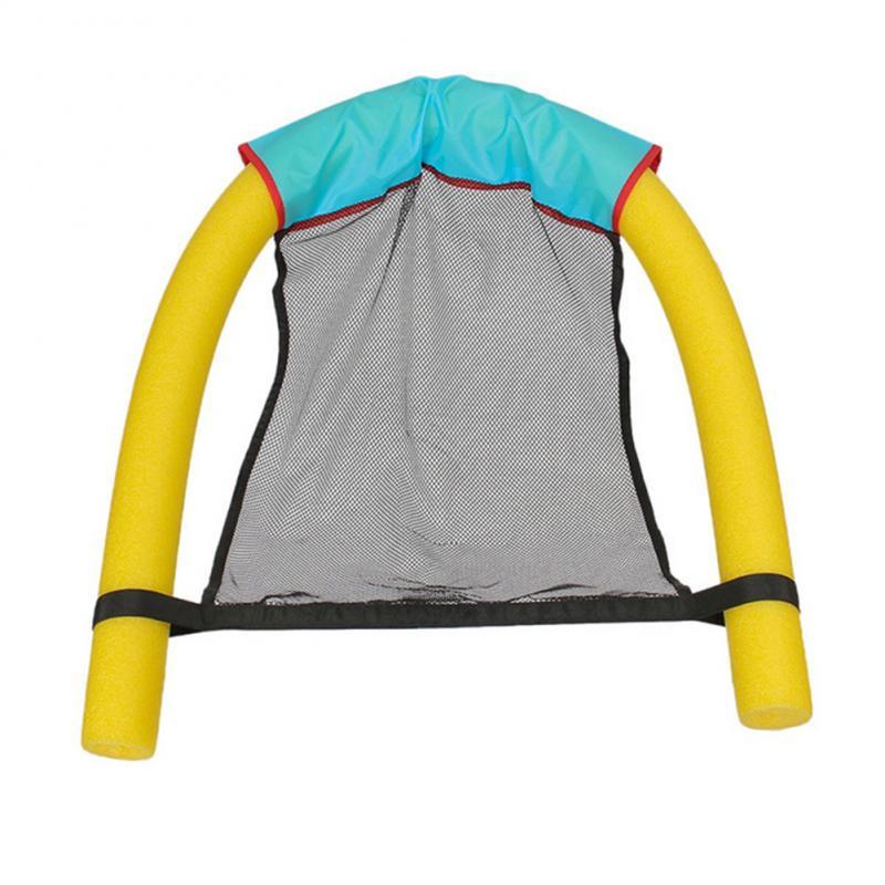 Swimming Floating Chair Pool Float Party Kids Adult float Bed Seat Water Flodable Ring Lightweight Beach Ring Noodle Net chair