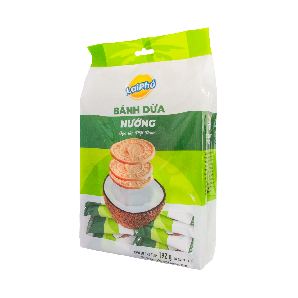 Bánh Dừa Nướng Lai Phú 192G - Đặc Sản Việt Nam