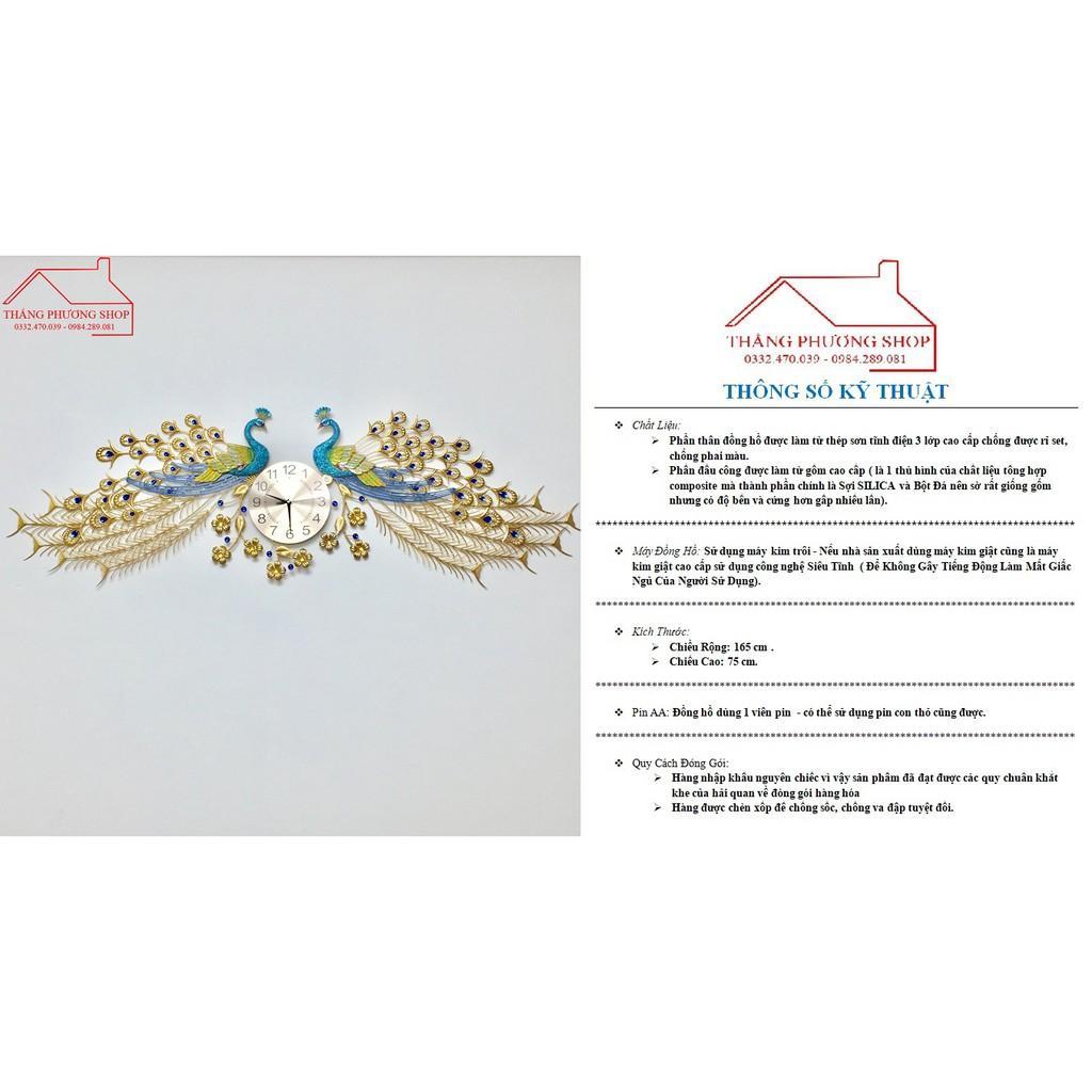 Đồng Hồ Treo Tường Chim Công Uyên Ương TP-031