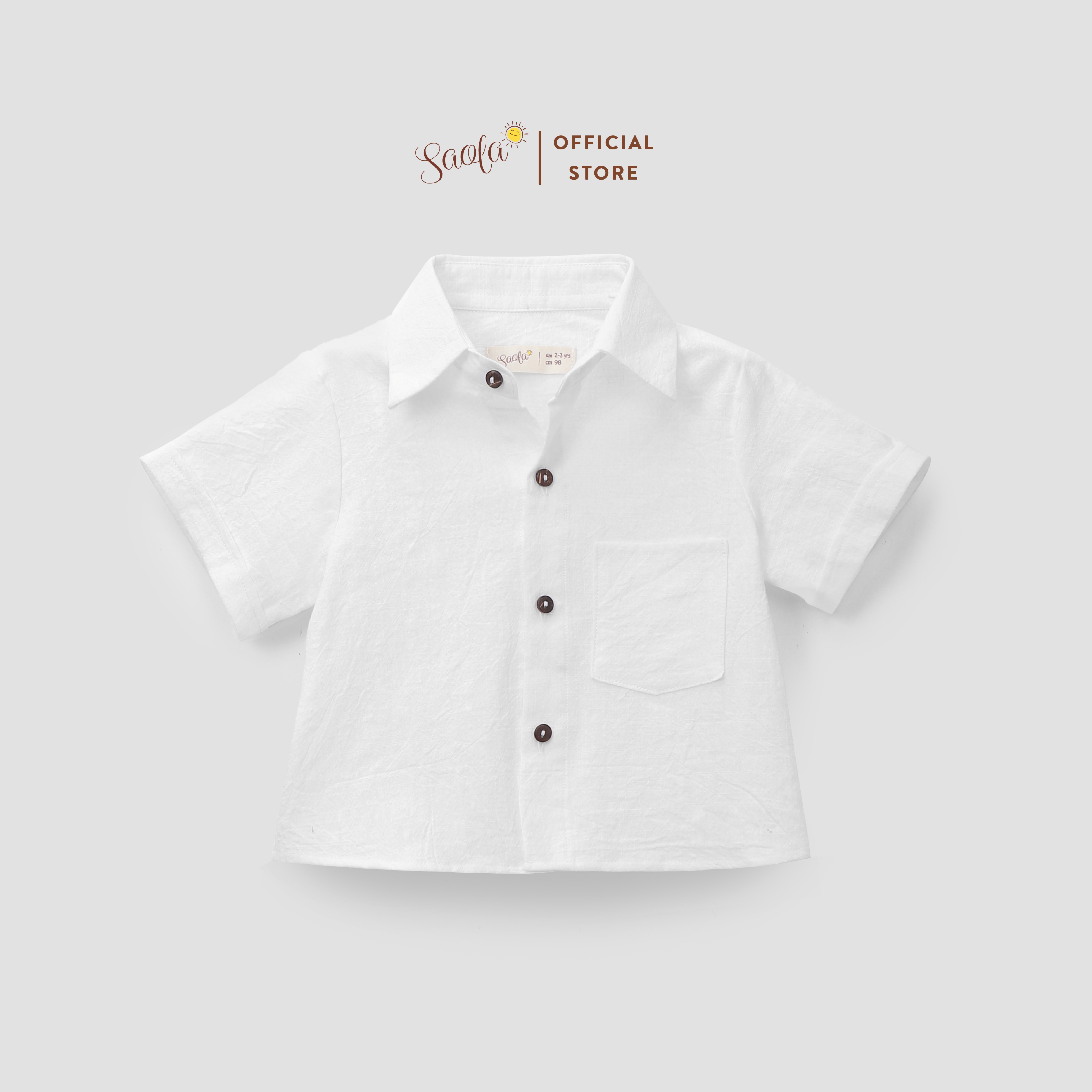 Áo Sơ Mi Cho Bé Trai Phong Cách Hàn Quốc Dễ Thương - ELFIN SHIRT - TOC016 - SAOLA KIDS CLOTHING