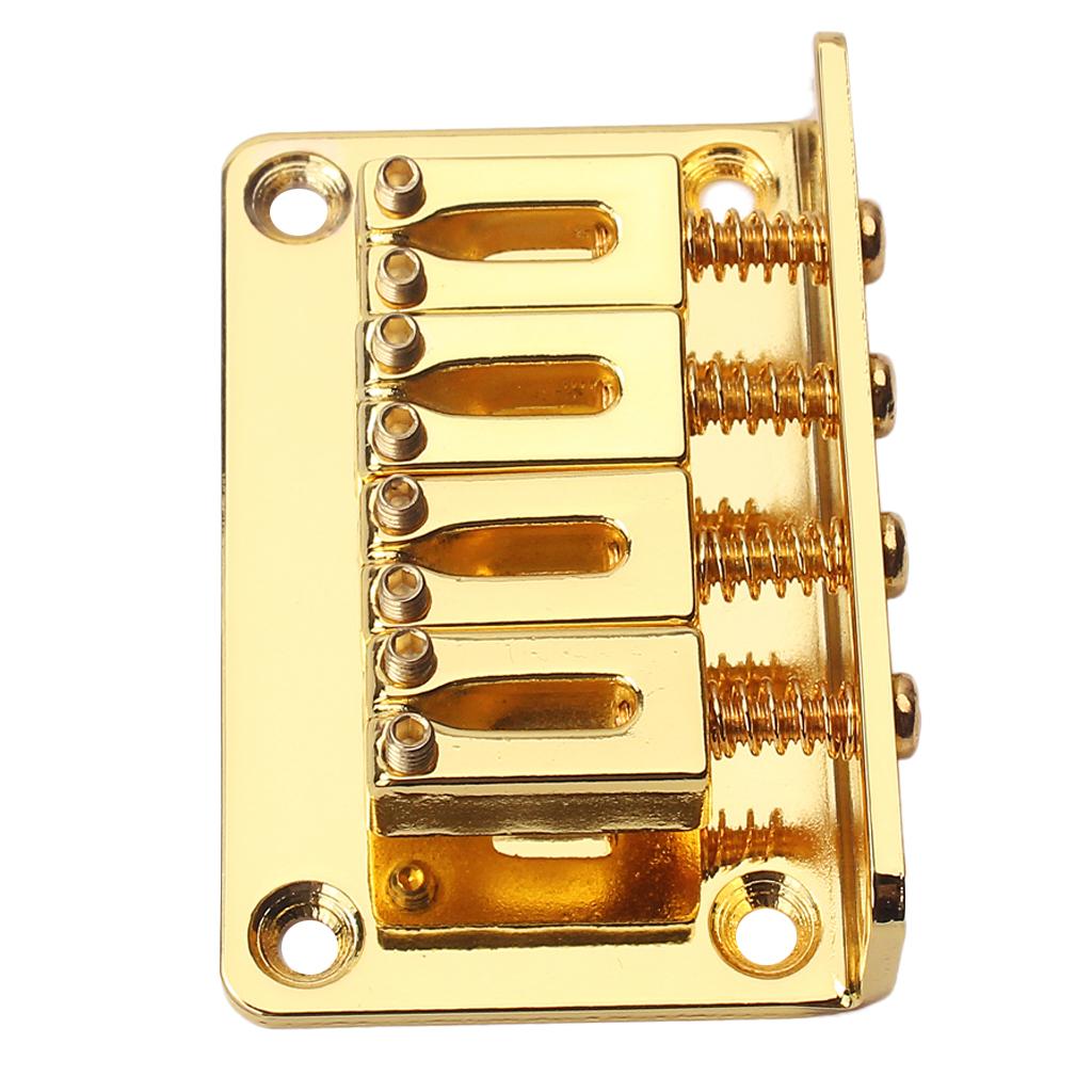 Cao Cấp 4 Bass Cầu cho Đàn Guitar Điện Đàn Ukulele Cầu Phụ Kiện