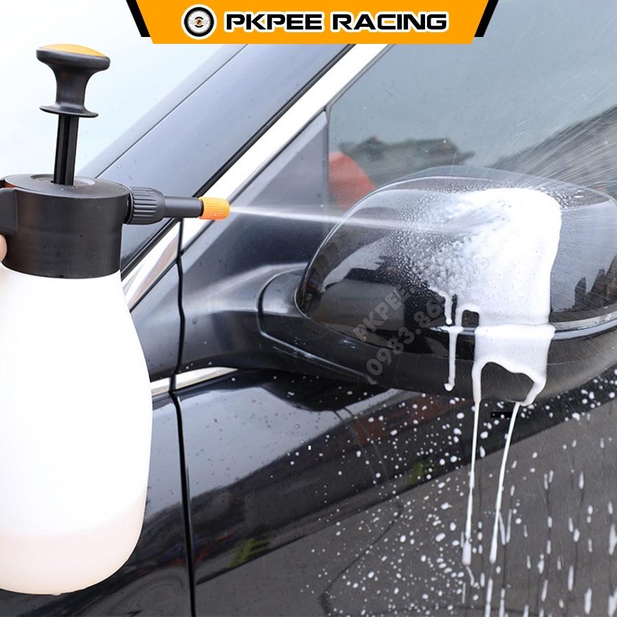 Bình Xịt Tạo Bọt Tuyết Có Van Hơi Rửa Ô Tô, Xe Máy Cầm Tay Tiện Dụng 1.5L - PKPEE