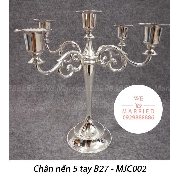 Chân Nến 5 Tay 27cm