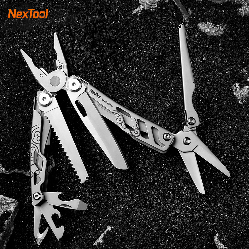 Xiaomi NexTool Flagship Pro Special EDC Outdoor Hand Set 16 IN 1 Multi-Tool Pliers Folding Knife Screwdriver Can Opener Version